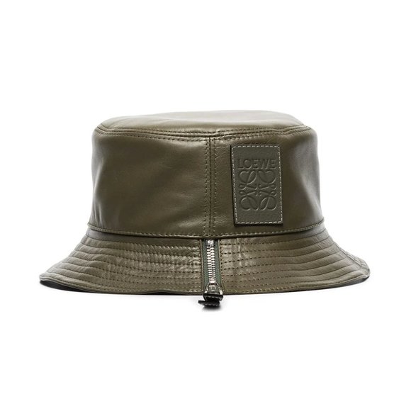 LOEWE leather bucket hat